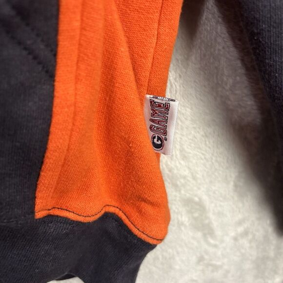 Ferguson's Center Ice Sports Hockey Pullover Hoodie Orange And Black Sweater XL - Picture 4 of 8